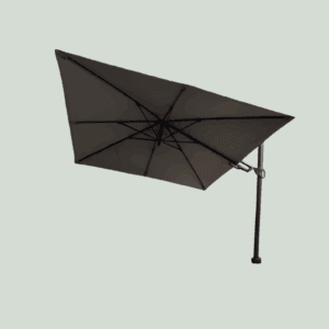Barletta vrijhangende zweefparasol 3x3 m. grijs incl. kruisvoet