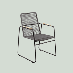 Wasabi stapelbare stoel rope dark grey