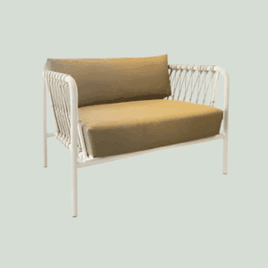 Linda lage fauteuil camel incl. AW kussens safari