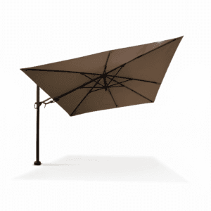 Barletta vrijhangende zweefparasol 3x3 m. taupe incl. kruisvoet