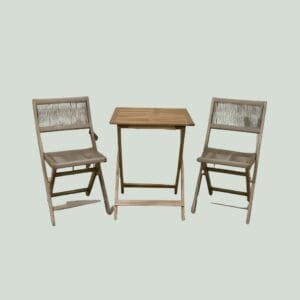 Melon balkonset, opklapbaar taupe