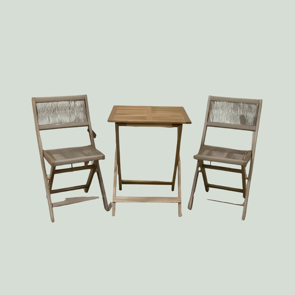 Melon balkonset, opklapbaar taupe