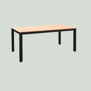 YOI Arashi tafel 169x90x76 cm zwart/teak