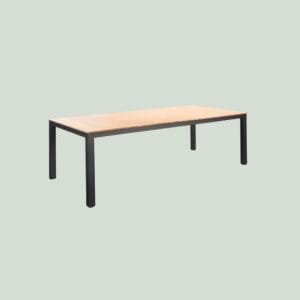 YOI Arashi tafel 220x100x76 cm donkergrijs/teak