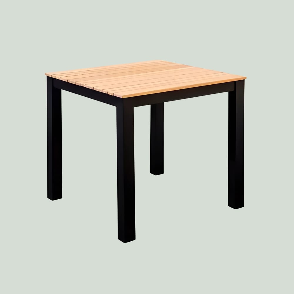 YOI Arashi tafel 76x76x76 cm zwart/teak